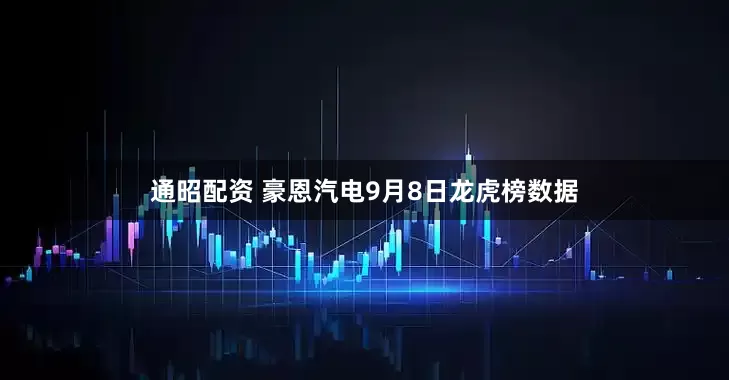 通昭配资 豪恩汽电9月8日龙虎榜数据